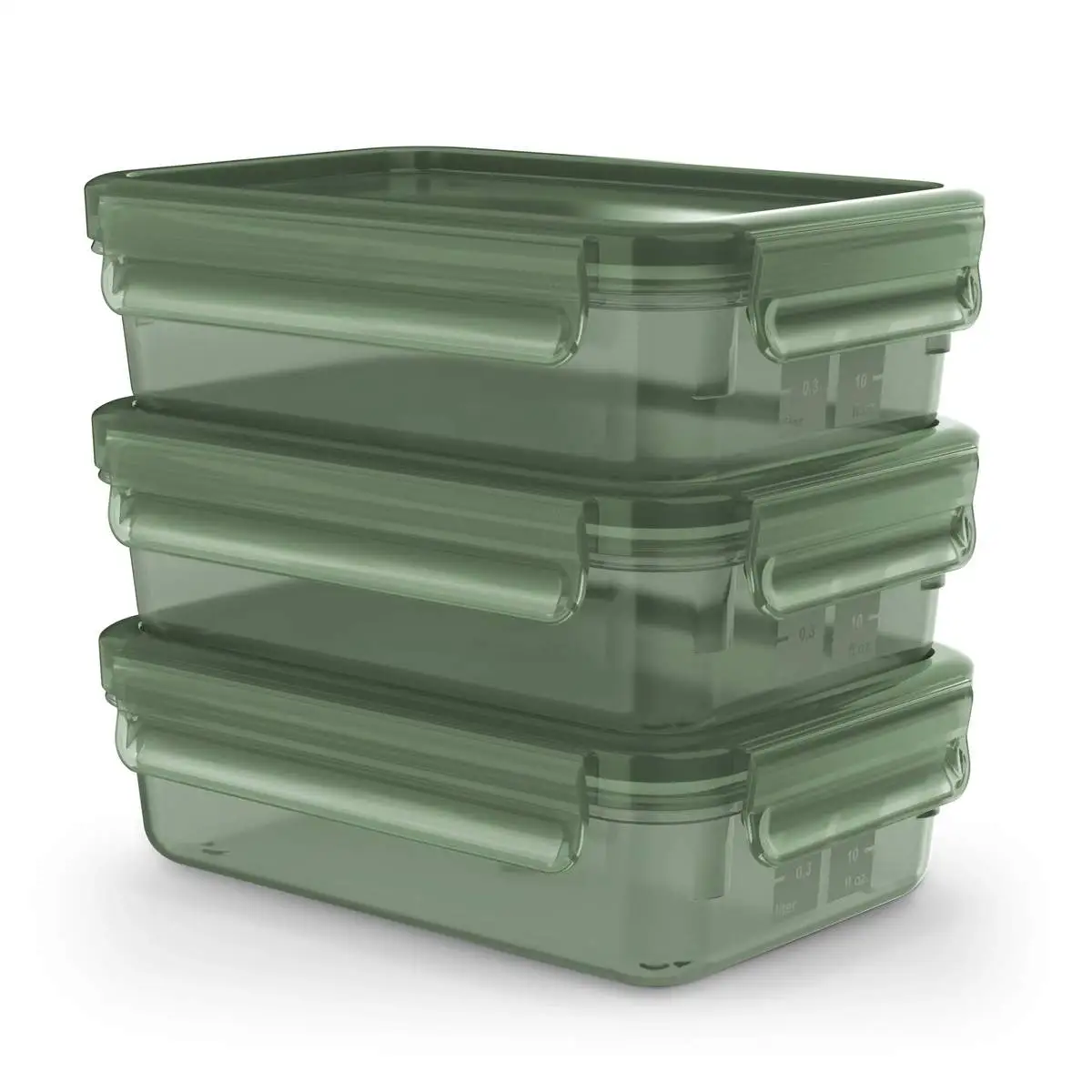 Tefal MasterSeal Fresh Eco Opbevaringsboks - 3 Stk. 3 Tefal MasterSeal Fresh Eco Opbevaringsboks - 3 Stk.