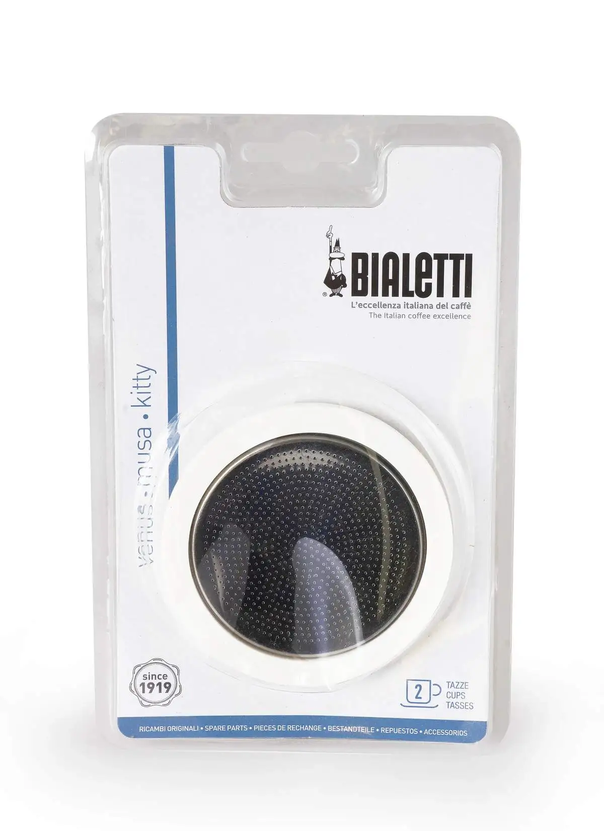 Bialetti Inox Pakning Og Sifilter Til Stål Espressokande - 2 Dele 3 Bialetti Inox Pakning Og Sifilter Til Stål Espressokande - 2 Dele