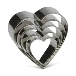 Patisse Udstikkersæt Hjerte - Elegante Bageforme til Perfekt Bagværk