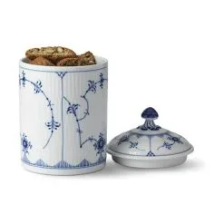 Royal Copenhagen Musselmalet Riflet Krukke M. Låg - Elegant Opbevaring og Organisering -Møbelbutik 3990 328c5d48 db56 4fa7 88a4 916e90b9ce91