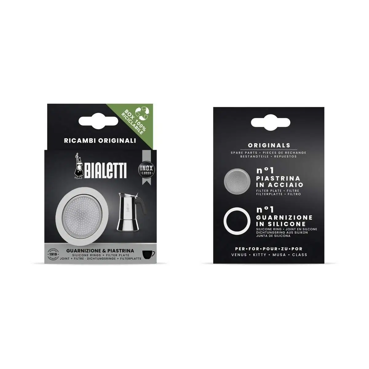 Bialetti Inox Pakningsæt - 2 Dele 3 Bialetti Inox Pakningsæt - 2 Dele