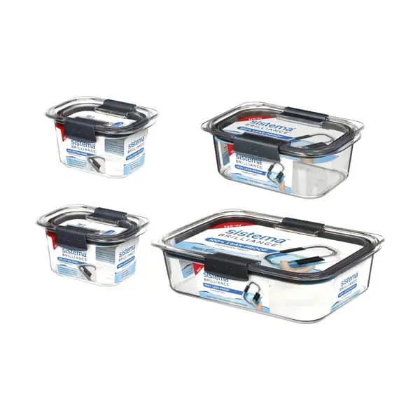 Sistema Brilliance Opvaringsbokse - 4-pak 3 Sistema Brilliance Opvaringsbokse - 4-pak