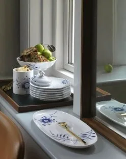 Royal Copenhagen Blå Mega Riflet Krukke M. Låg -Møbelbutik 3990 76fe7e96 4027 443b 9530 aab684436a2b