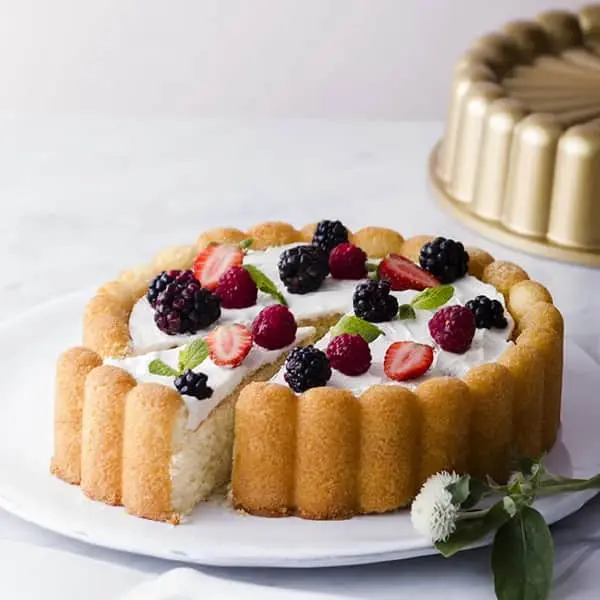 Nordic Ware Gateau Charlotte Kageform – Perfekt til Charlotte desserter 4 Nordic Ware Gateau Charlotte Kageform – Perfekt til Charlotte desserter - Billede 2