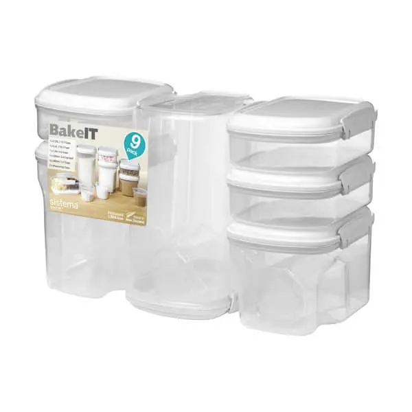 Sistema Bake-It Opbevaringsbokse - 9-pak 3 Sistema Bake-It Opbevaringsbokse - 9-pak