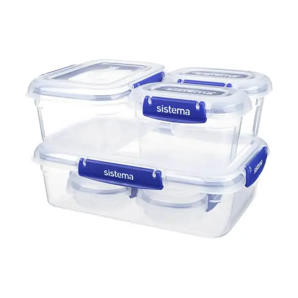 Sistema Klip-It Plus Opbevaringsbokse - 6-pak 3 Sistema Klip-It Plus Opbevaringsbokse - 6-pak