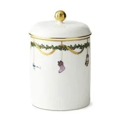 Royal Copenhagen Stjerne Riflet Jul Krukke M. Låg - Elegant Opbevaringskrukke til Jul -Møbelbutik 3990 f8e2dd30 cff2 4e45 a533 b895ae773dde